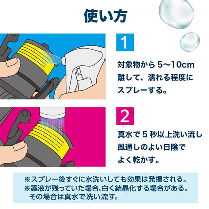 つりケア塩抜きサポートスプレー 2本セット（試供品ウェットタオル付）