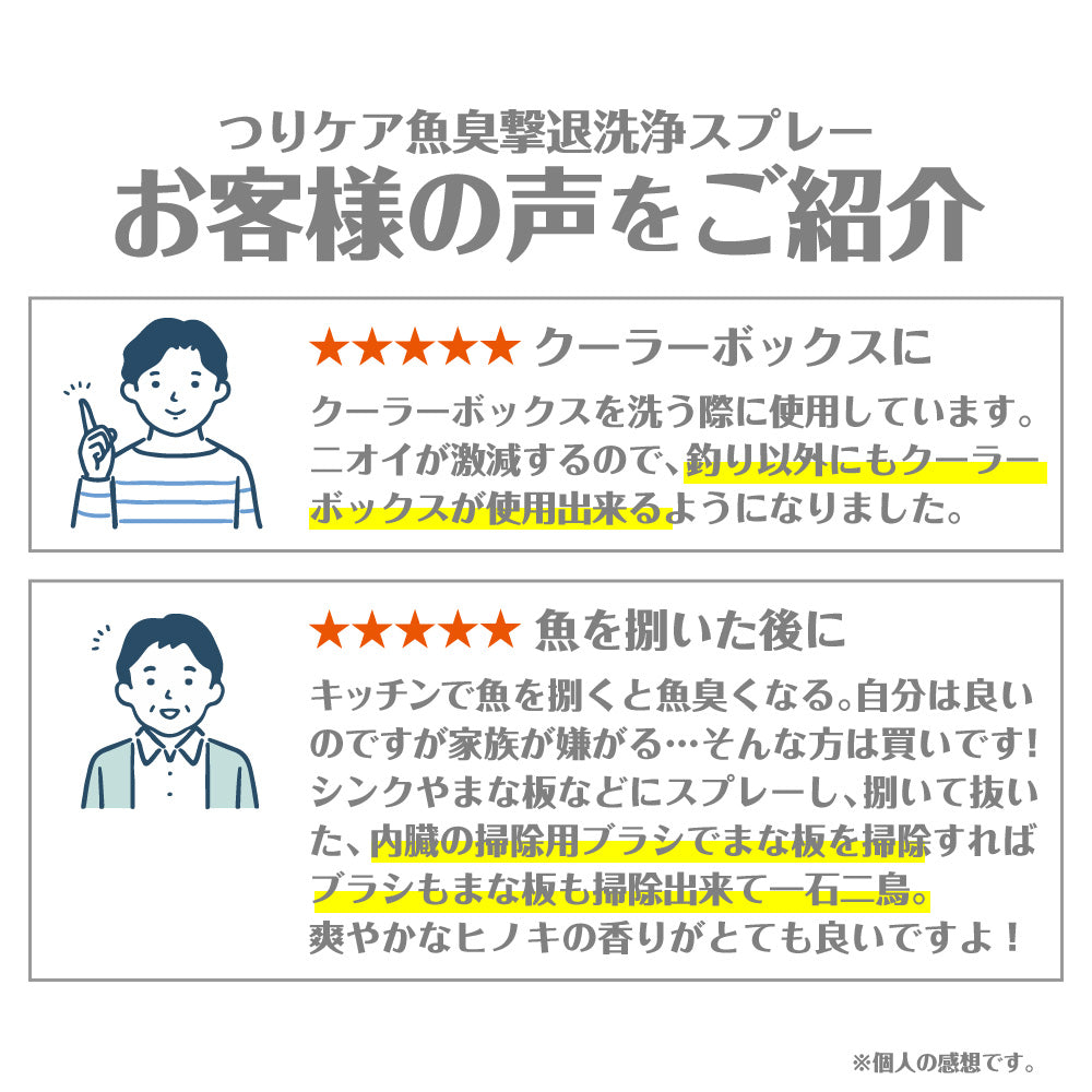 ★つりケア 魚臭撃退 洗浄スプレー つめかえ用 280ml